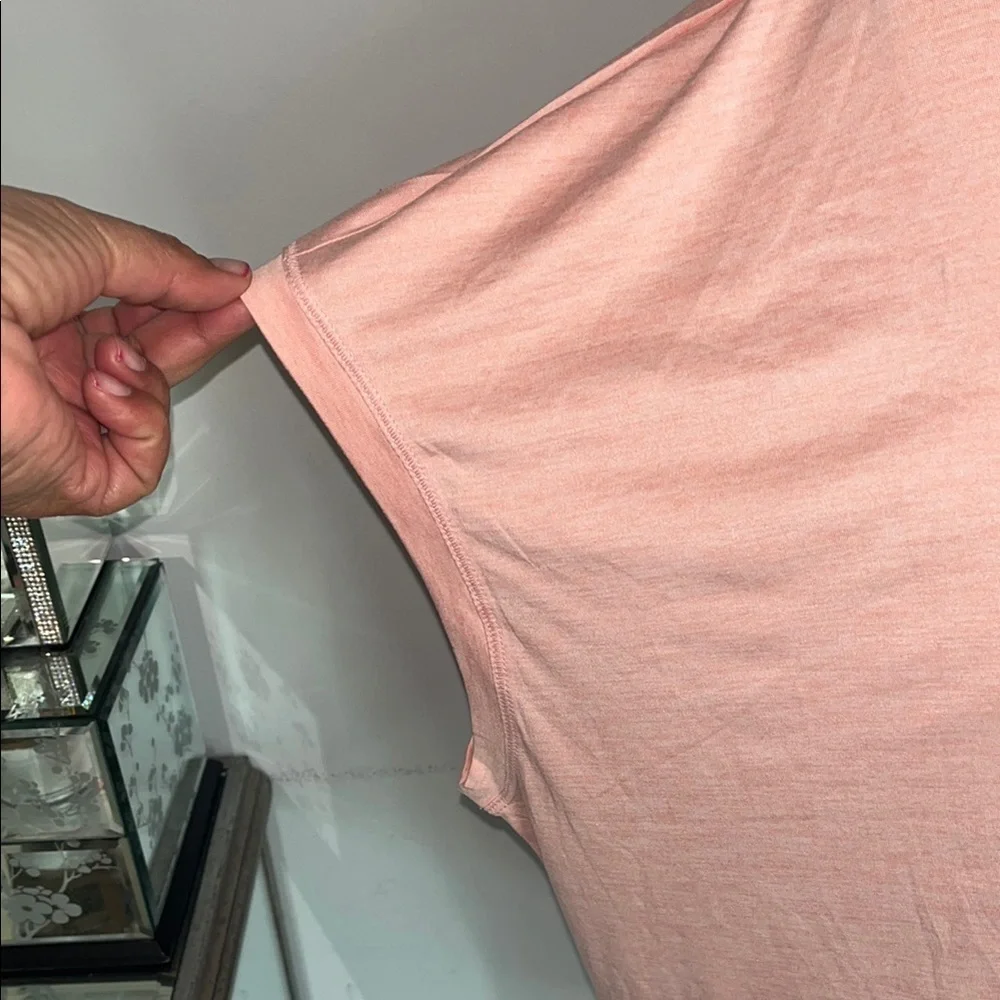 Yogalicious Orange/Pink V-Neck Women's Top size 1X